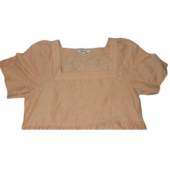 Madewell Linen Blend Allie Mini Dress with‎ pockets Size Small - Picture 2 of 6